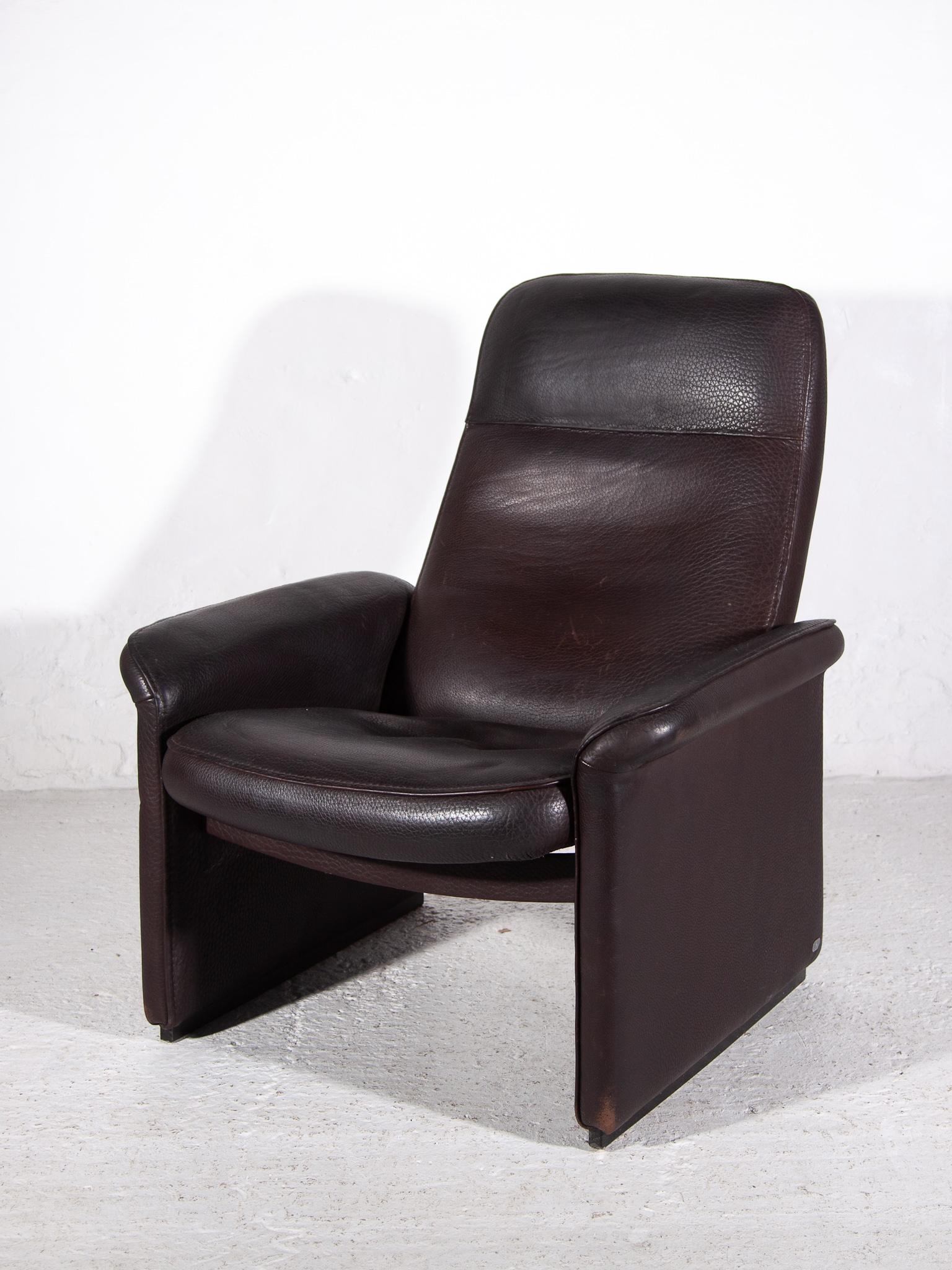 Silla reclinable De Sede DS-50 Fauteuil, años 70 Moderno de mediados de siglo en venta