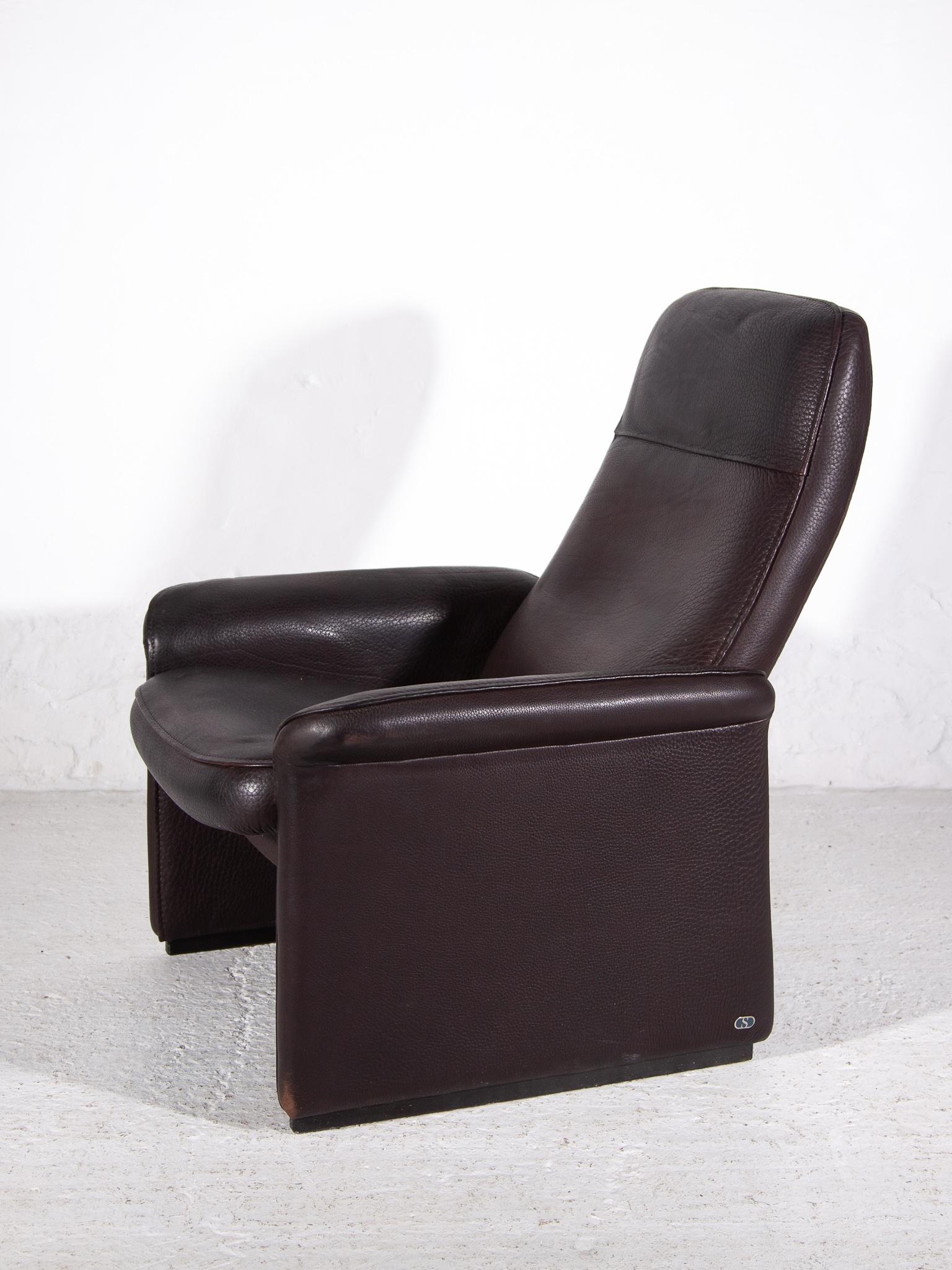Mid-Century Modern De Sede Lounge Recliner Chair DS-50 Fauteuil, 1970s For Sale