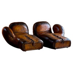 Fauteuils à gants de boxe De Sede modèle DS-2878, Suisse, 1978