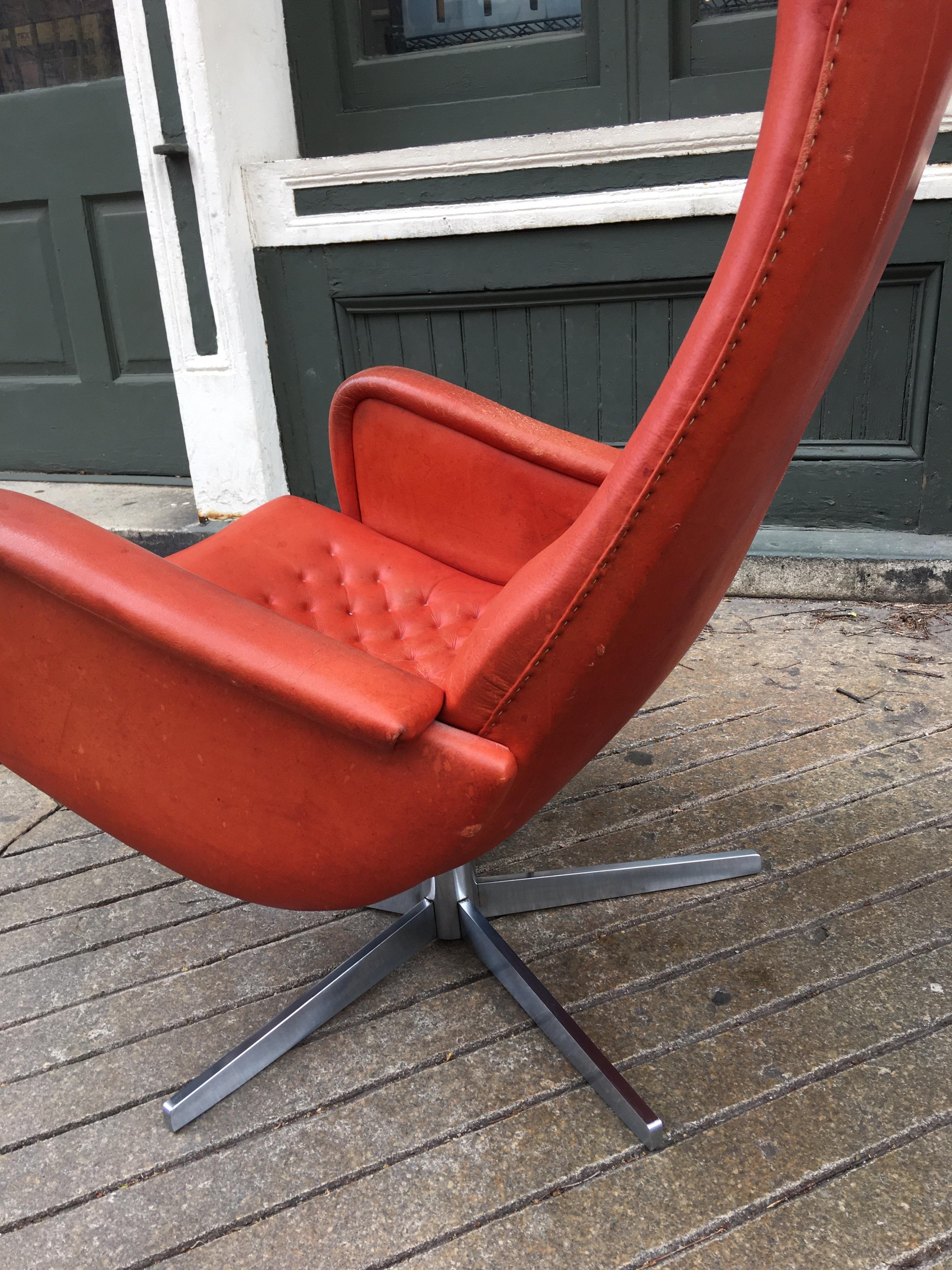 De Sede Model DS 51 Ox Blood Red Lounge Chair 2