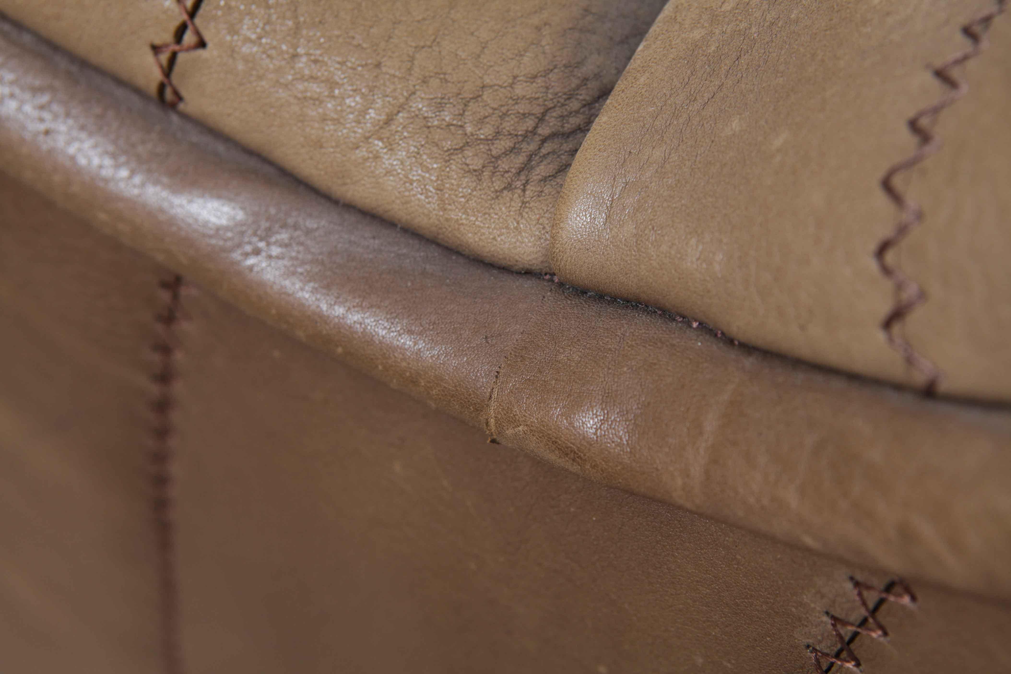 De Sede Model DS 84 Brown Leather Sofa from Switzerland For Sale 8