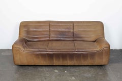 De Sede Model DS 84 Brown Leather Sofa from Switzerland