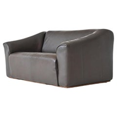 De Sede Model DS47 Two-Seater Sofa Dark Brown Leather Switzerland, 1970