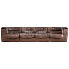 De Sede Modul Vintage Leather Sofa brown