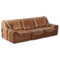 Modulares Sofa mit 3 Sitzern von De Sede, Schweiz, 1970er Jahre