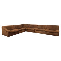 De Sede Modular Sectional in Cognac Buffalo Leather