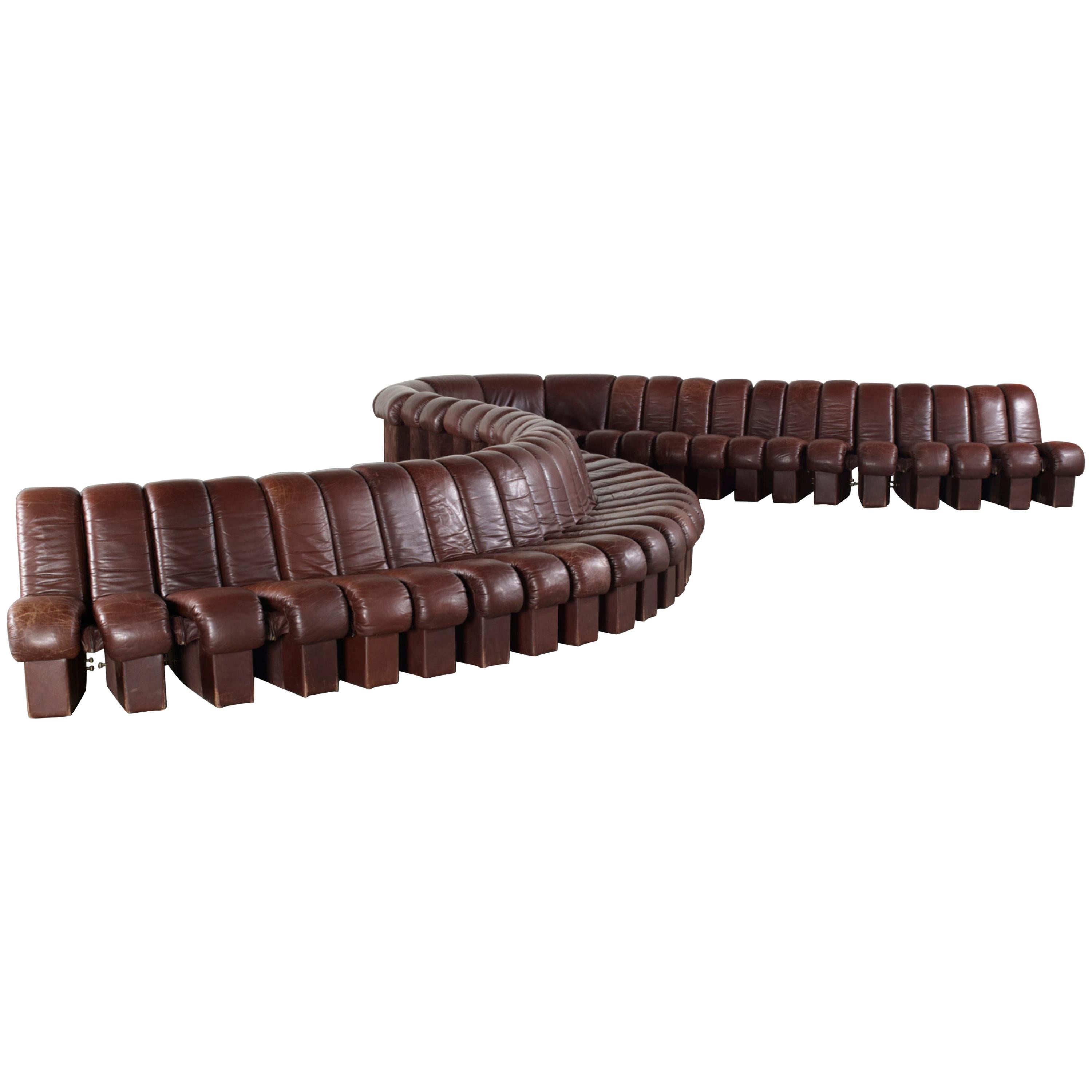 De Sede Monumental DS-600 Organic Leather Sofa