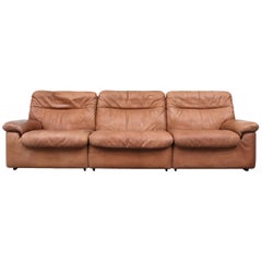 De Sede Natural Leather 3-Seat Sofa