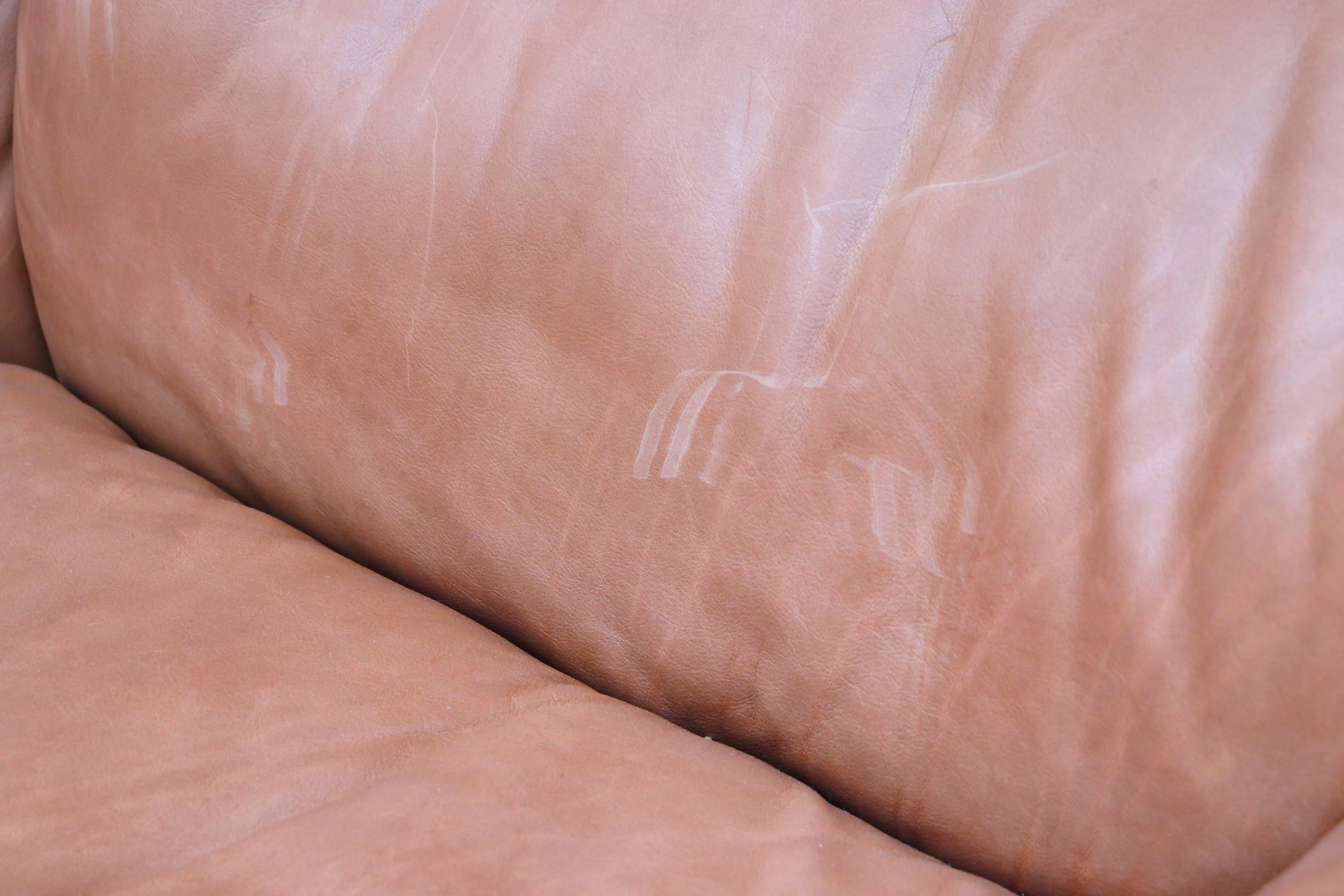 De Sede Natural Leather 3-Seat Sofa 3