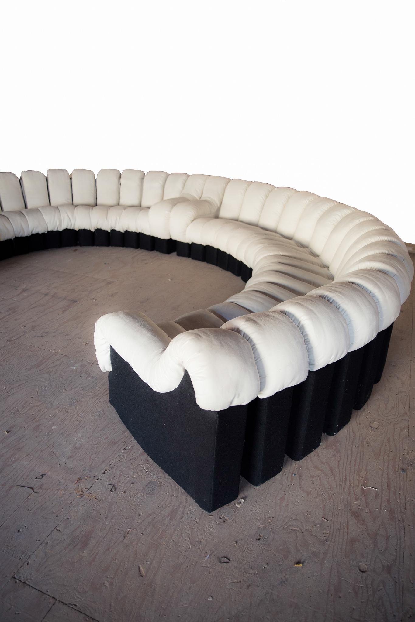 Hand-Crafted De Sede NON STOP Sofa, Rare Matched Pair or One Monumental 34 Element System