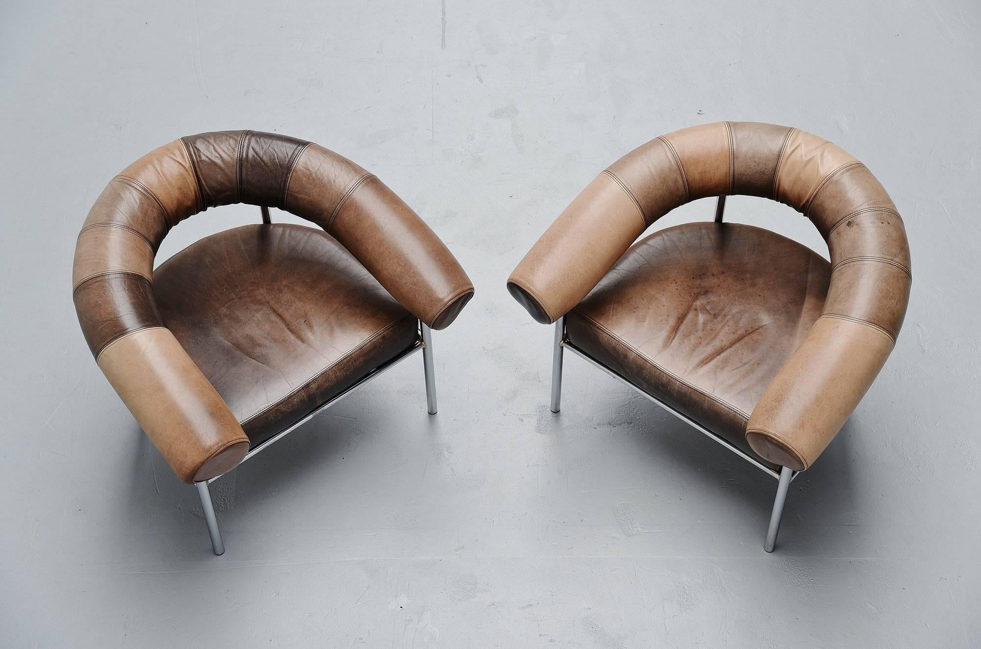 Mid-Century Modern De Sede Ox Shaped Lounge Chairs, Switzerland, 1970