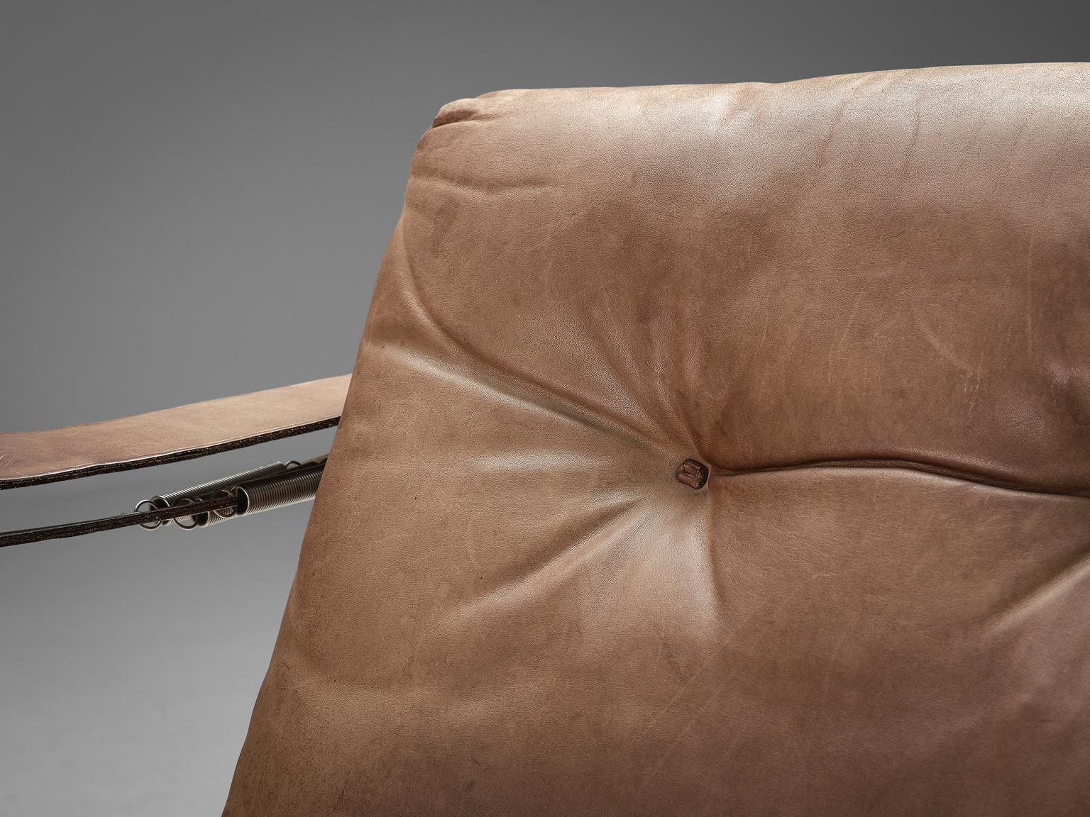 De Sede Pair of Leather Armchairs by Hans Eichenberger 1