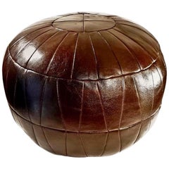 De Sede Patchwork Brown Leather Ottoman