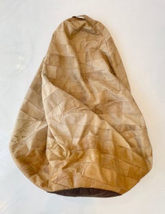 De Sede Patchwork Leather Bean Bag in Tan