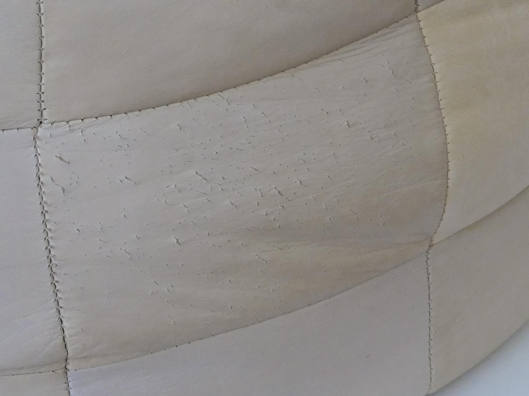De Sede Patchwork- Beanbag oder Ottomane aus Leder, Schweiz 1970er Jahre im Angebot 11