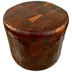 leather patchwork ottoman De Sede Patchwork Leather Ottoman