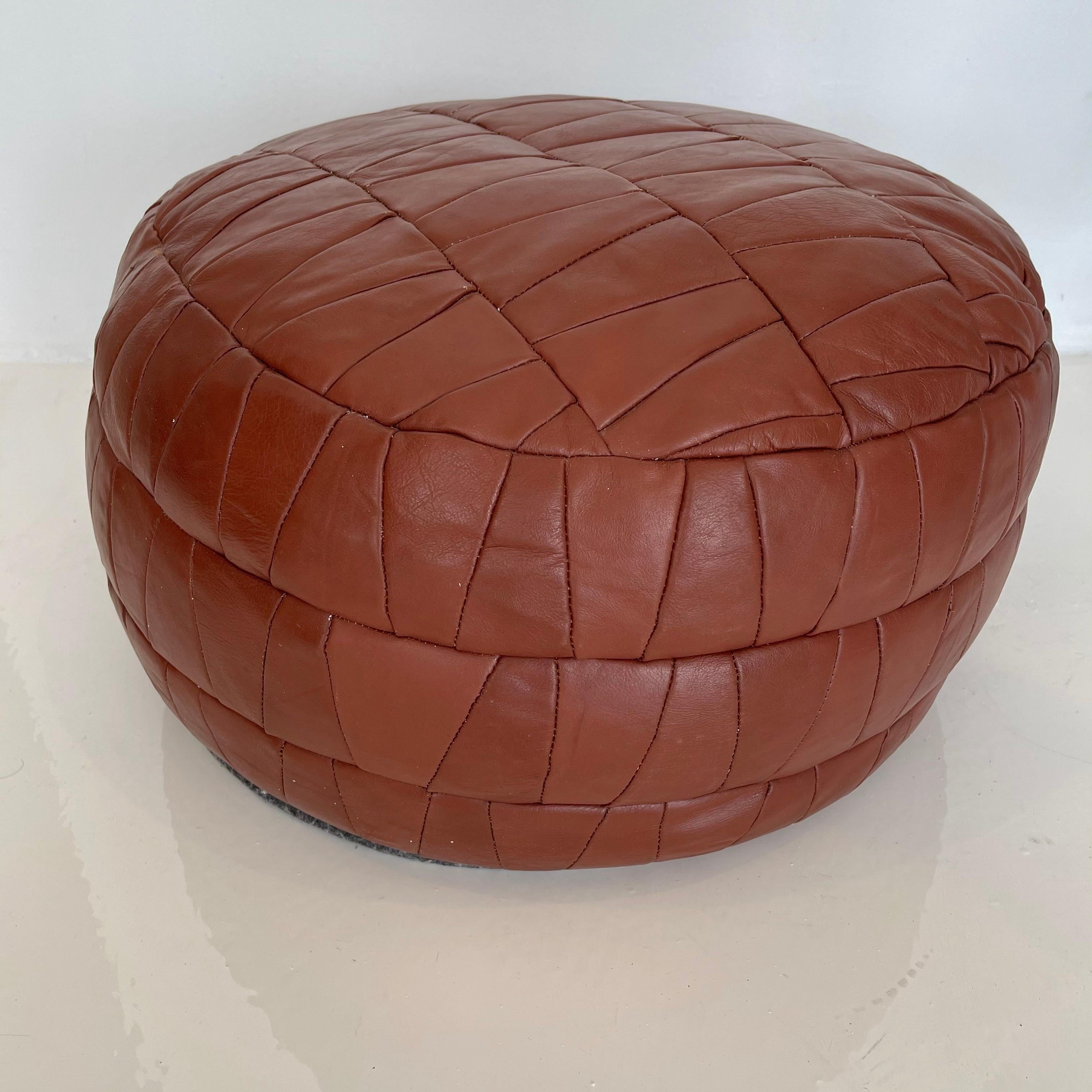 De Sede Patchwork Leather Poufs 4