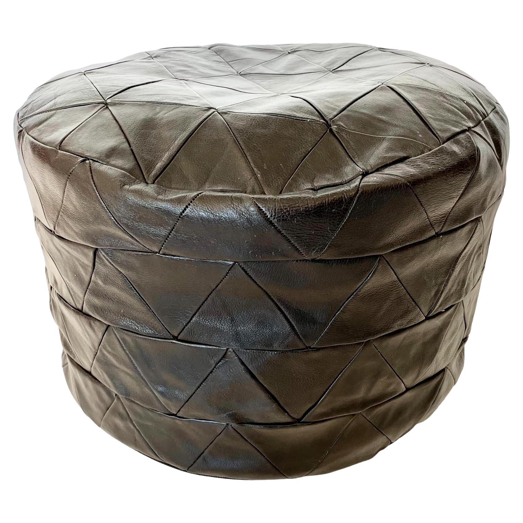 De Sede Patchwork Leather Poufs