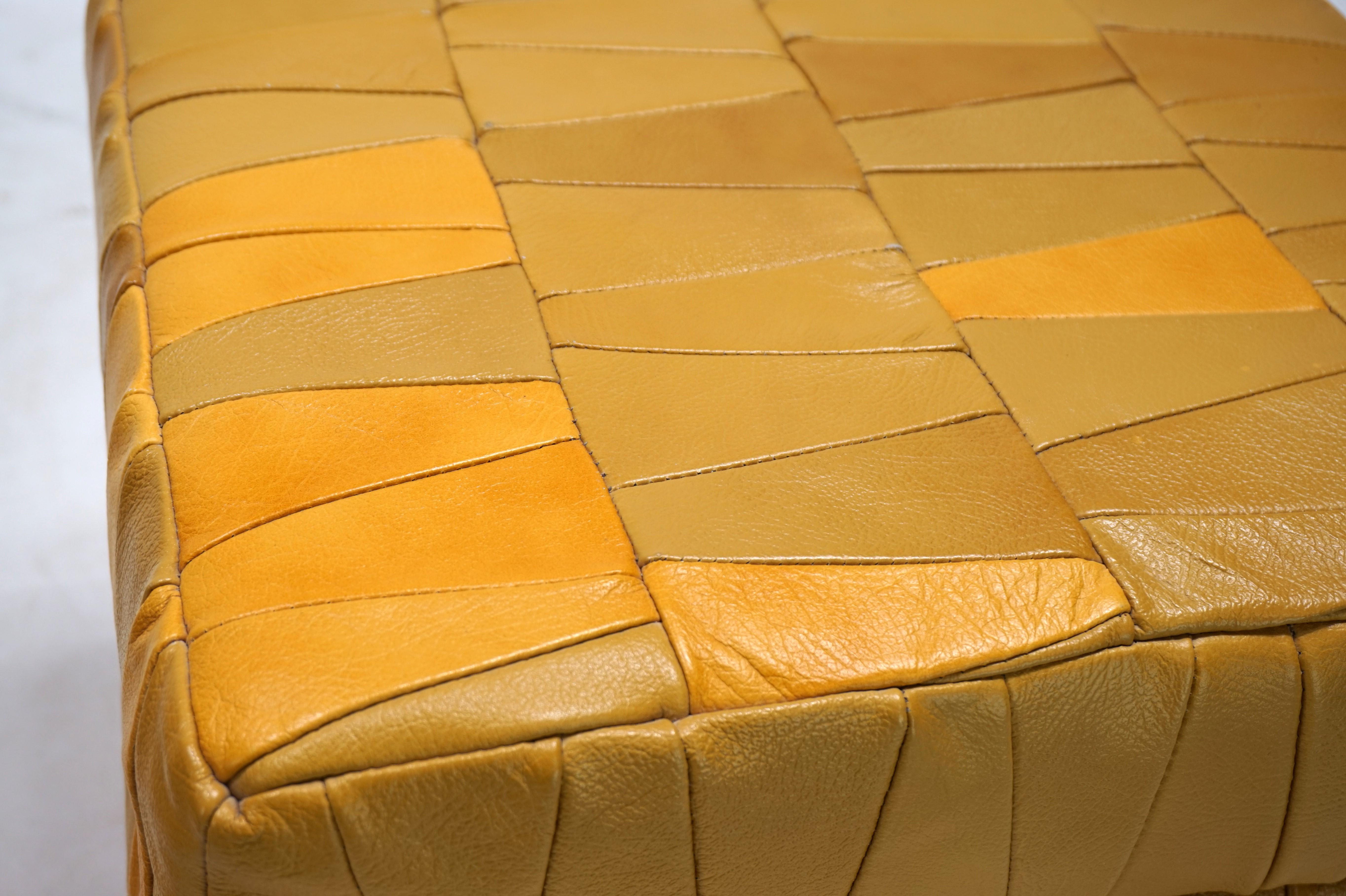 Sgabello in pelle patchwork de Sede, 1970 in vendita 11