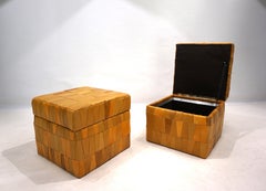 De Sede patchwork leather stool, 1970
