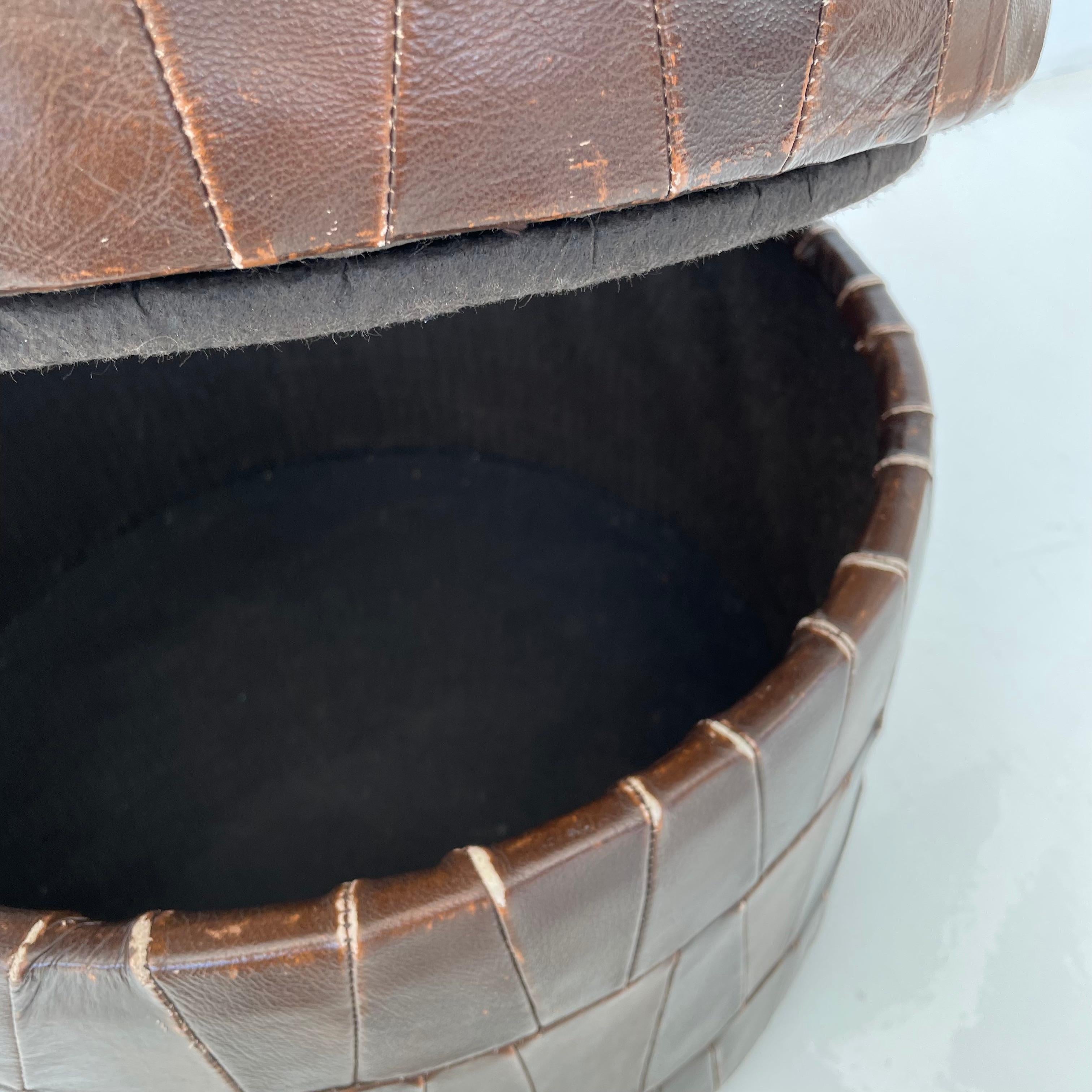 De Sede Patchwork Leather Storage Ottoman 3