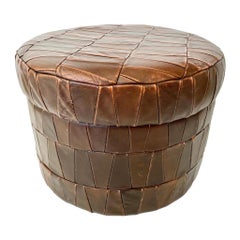 De Sede Patchwork-Leder-Aufbewahrungshocker