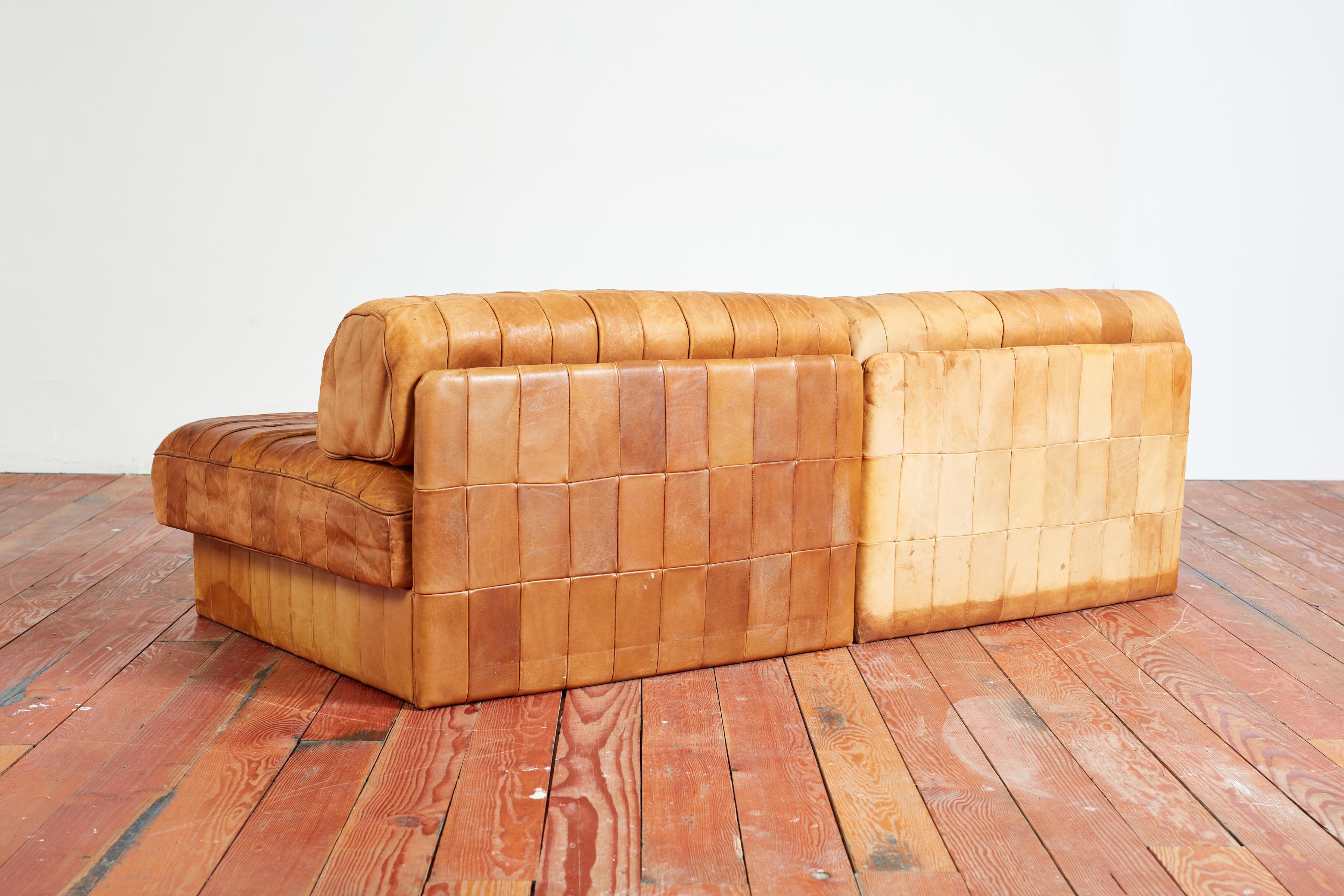 Late 20th Century De Sede Patchwork Sofa Chaise