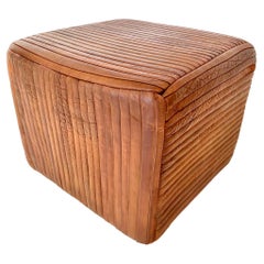 De Sede Pleated Leather Pouf