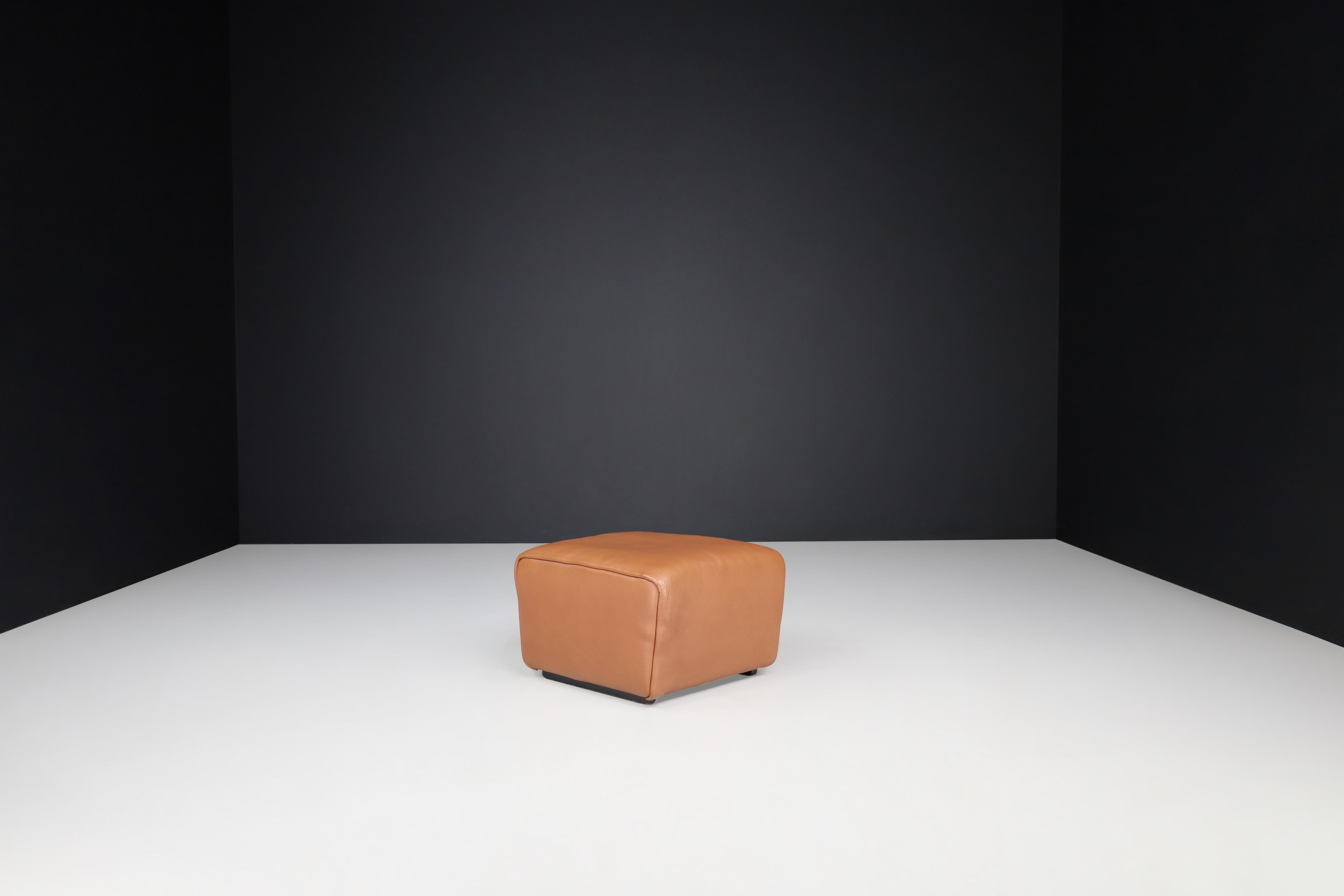 De Sede Pouf in Bufalo Leather, Switzerland, 1970s

This De Sede pouf is made of buffalo leather and was produced in Switzerland in the 1970s. Its sturdy wooden frame and thick hand-stitched leather upholstery provide ultimate comfort and quality.