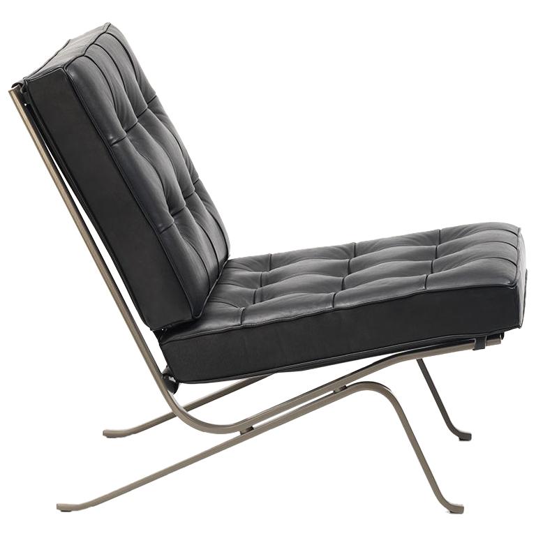 Chaise De Sede RH-301 en tissu noir par Robert Haussmann