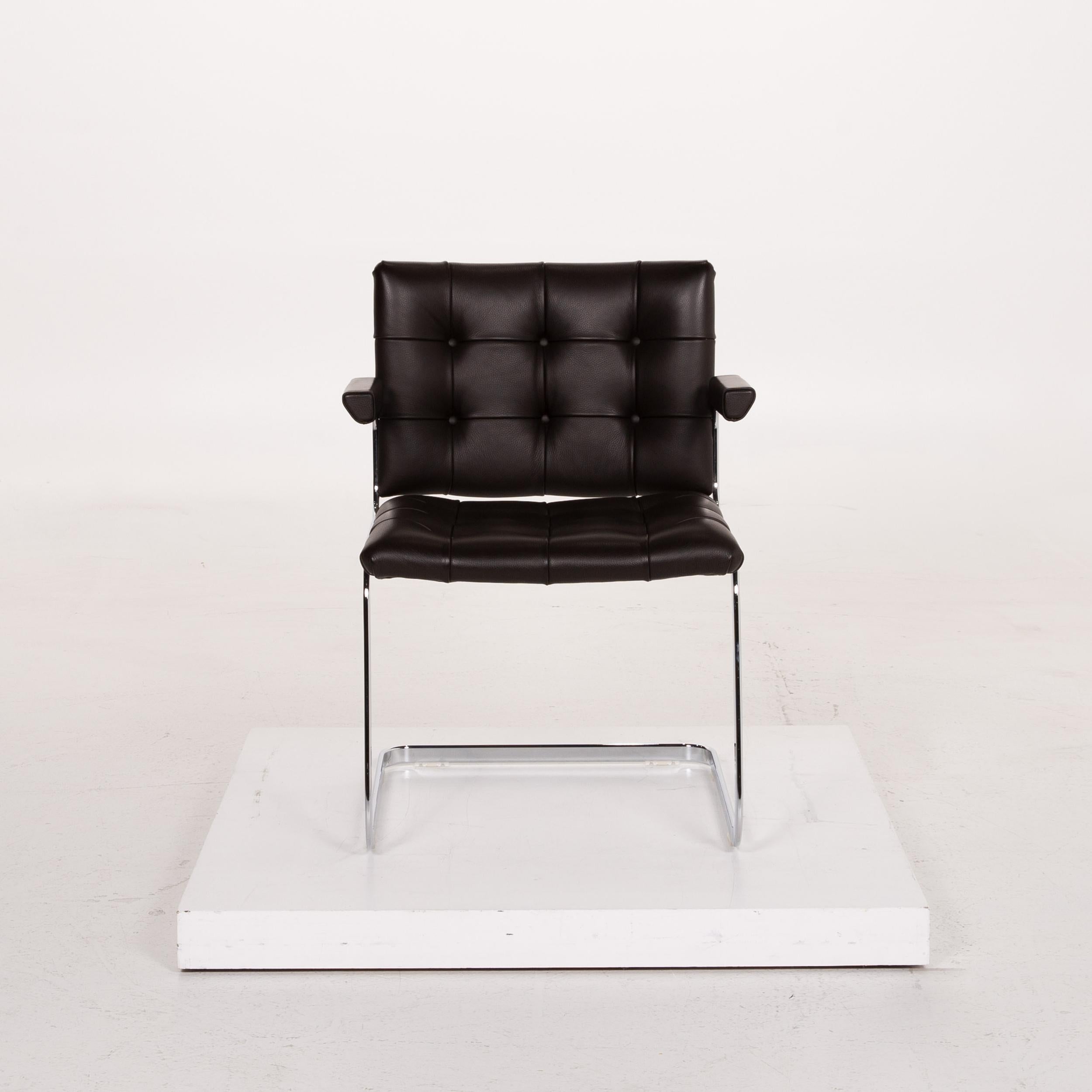 Contemporary De Sede RH 305 Leather Armchair Dark Brown Chair For Sale