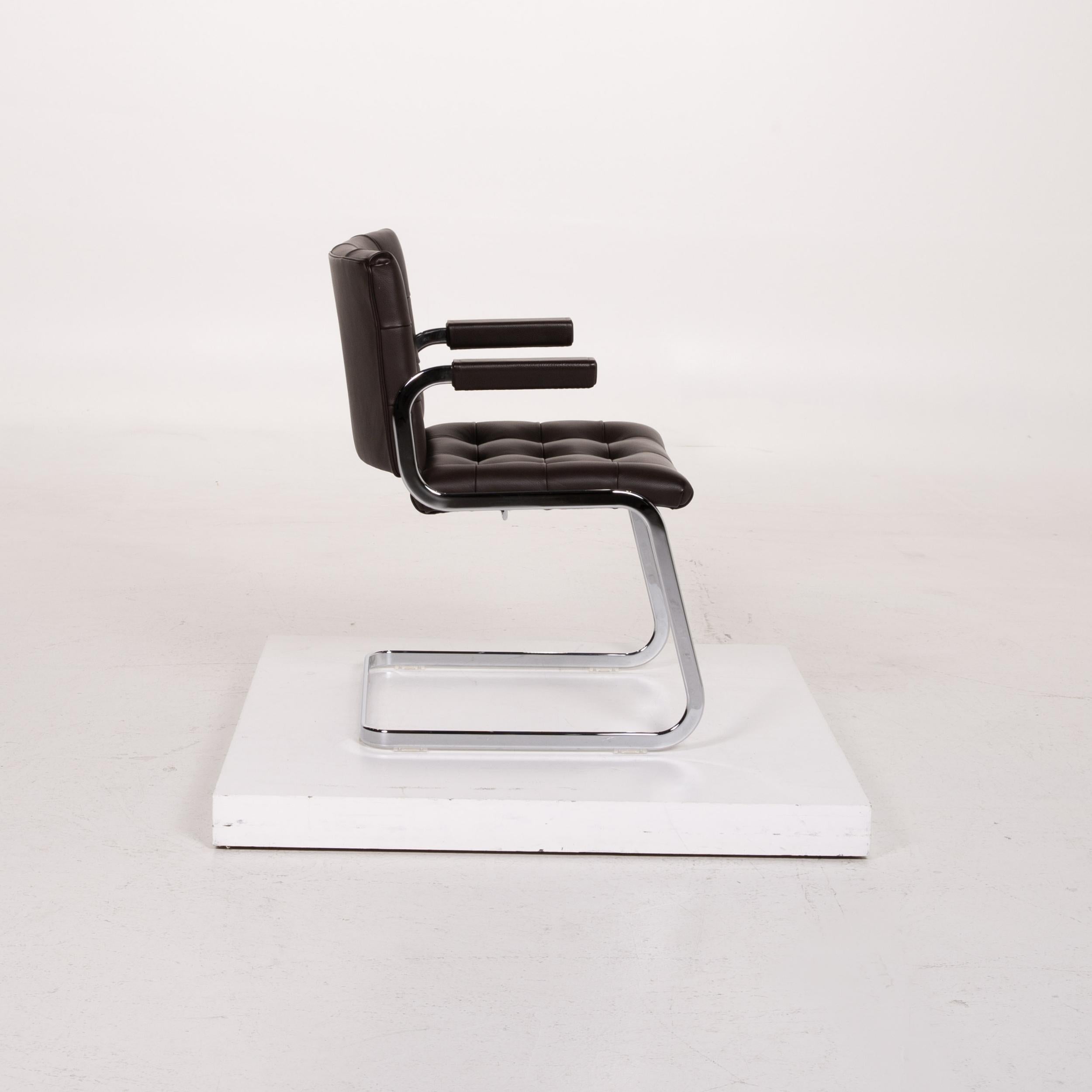 De Sede RH 305 Leather Armchair Dark Brown Chair For Sale 2