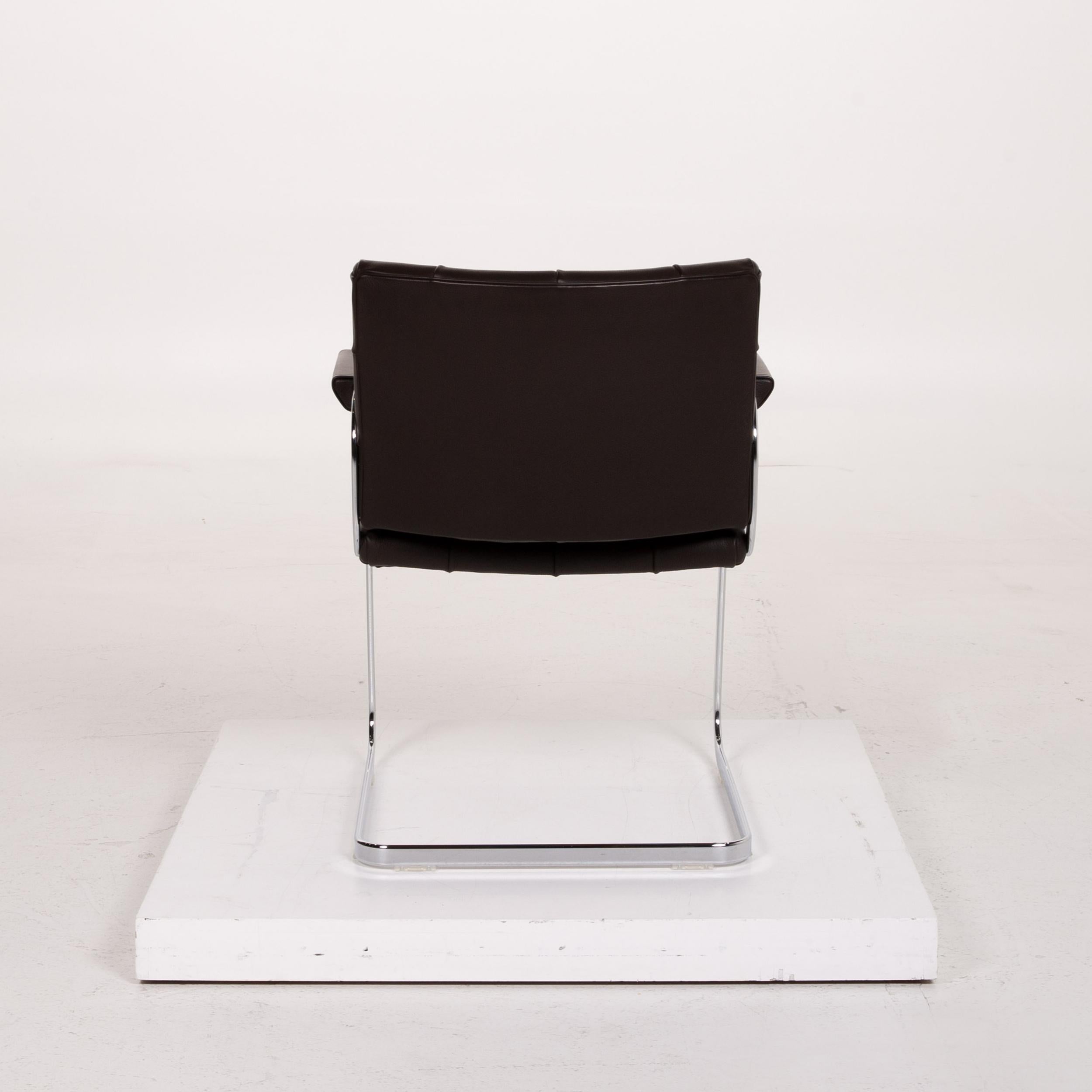 De Sede RH 305 Leather Armchair Dark Brown Chair For Sale 3