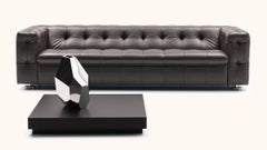 De Sede RH-306 3-Seat Sofa in Cafe Upholstery and Steel Feet by Robert Haussmann