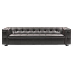 De Sede RH-306 3-Seat Sofa in Cafe Upholstery and Steel Feet by Robert Haussmann