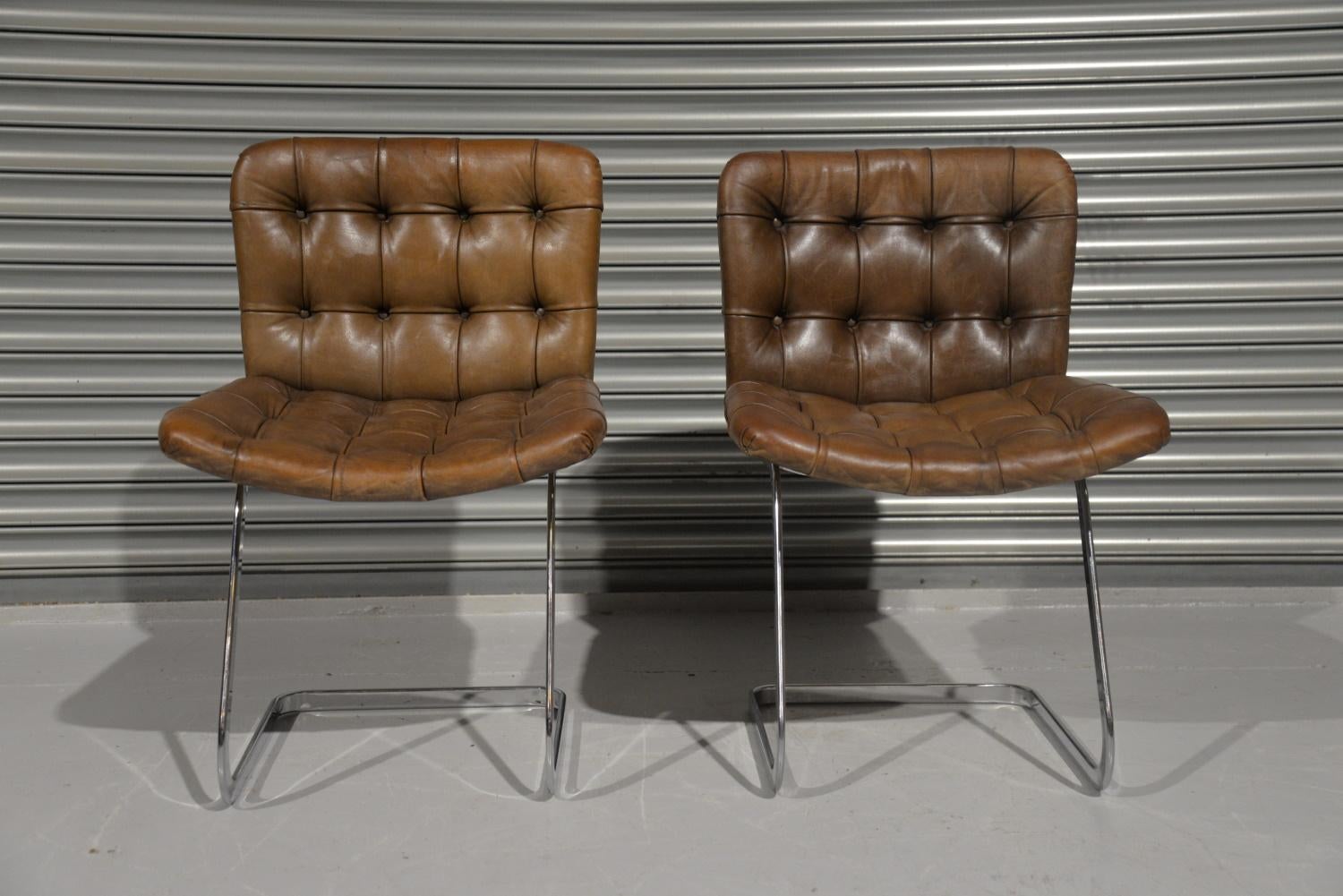 Mid-Century Modern De Sede RH304 Chairs Designed by Trix Robert Hausmann, Switzerland, 1960's For Sale