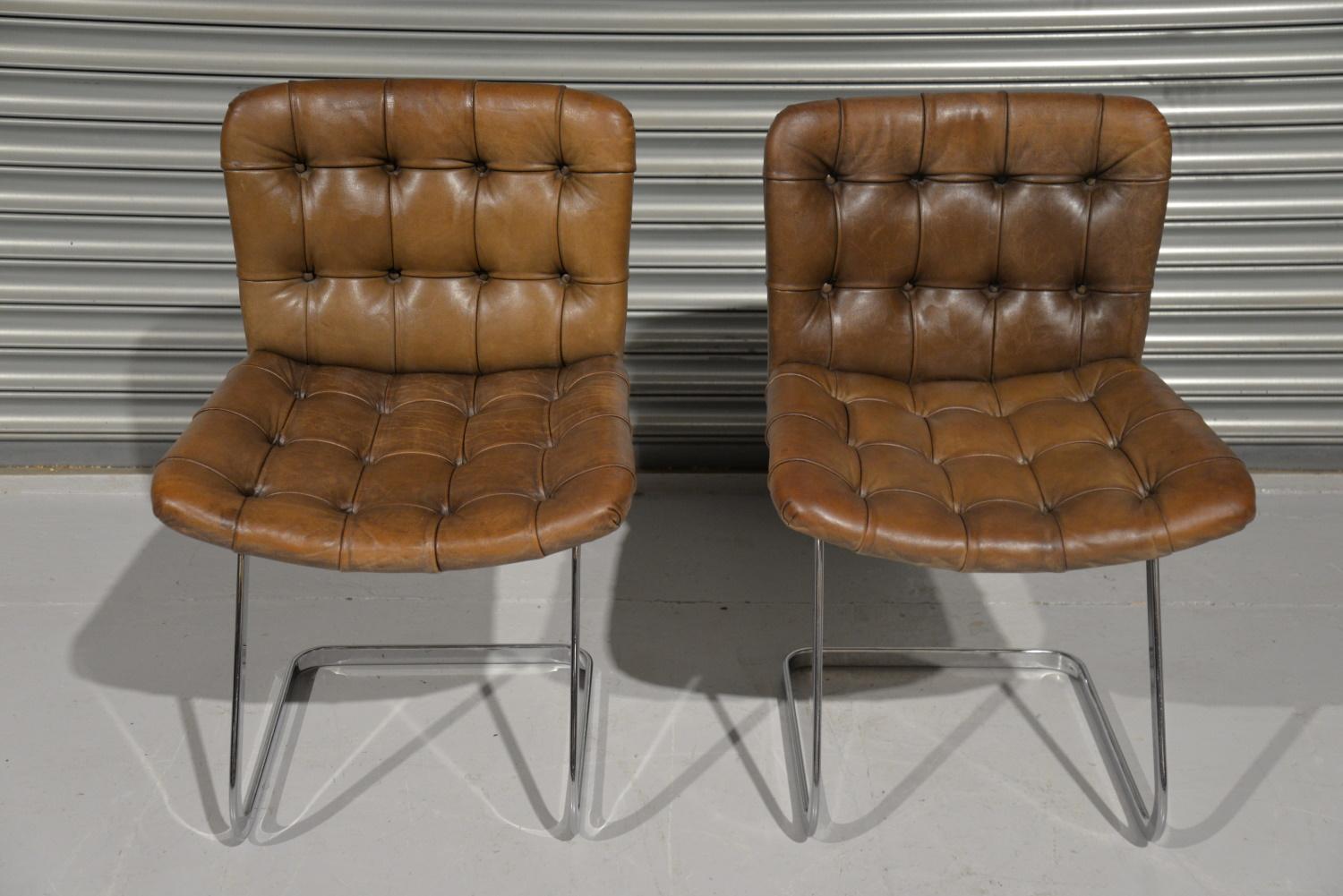Swiss De Sede RH304 Chairs Designed by Trix Robert Hausmann, Switzerland, 1960's For Sale