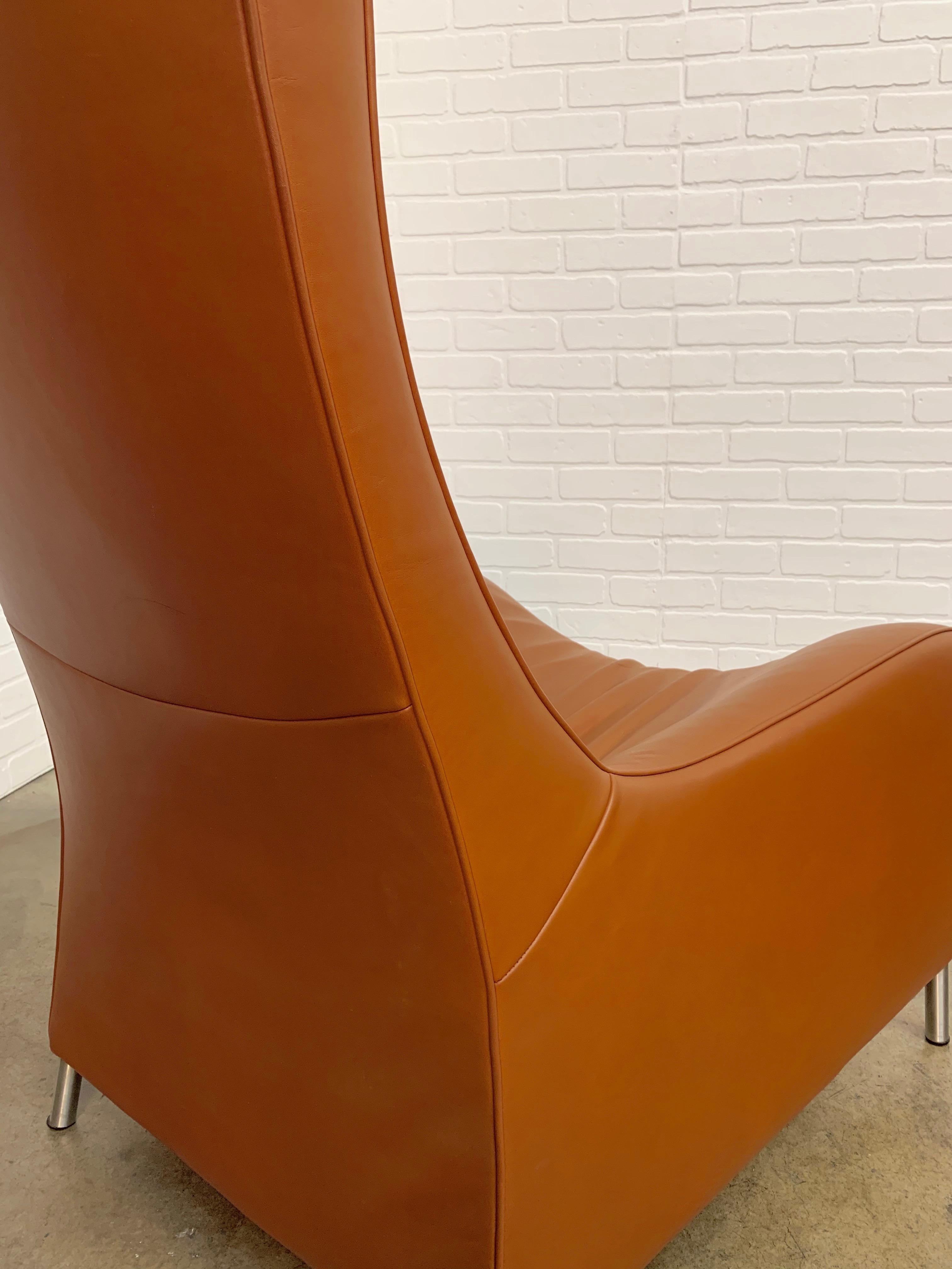 De Sede Sculptural Leather Lounge Chairs DS 264 2