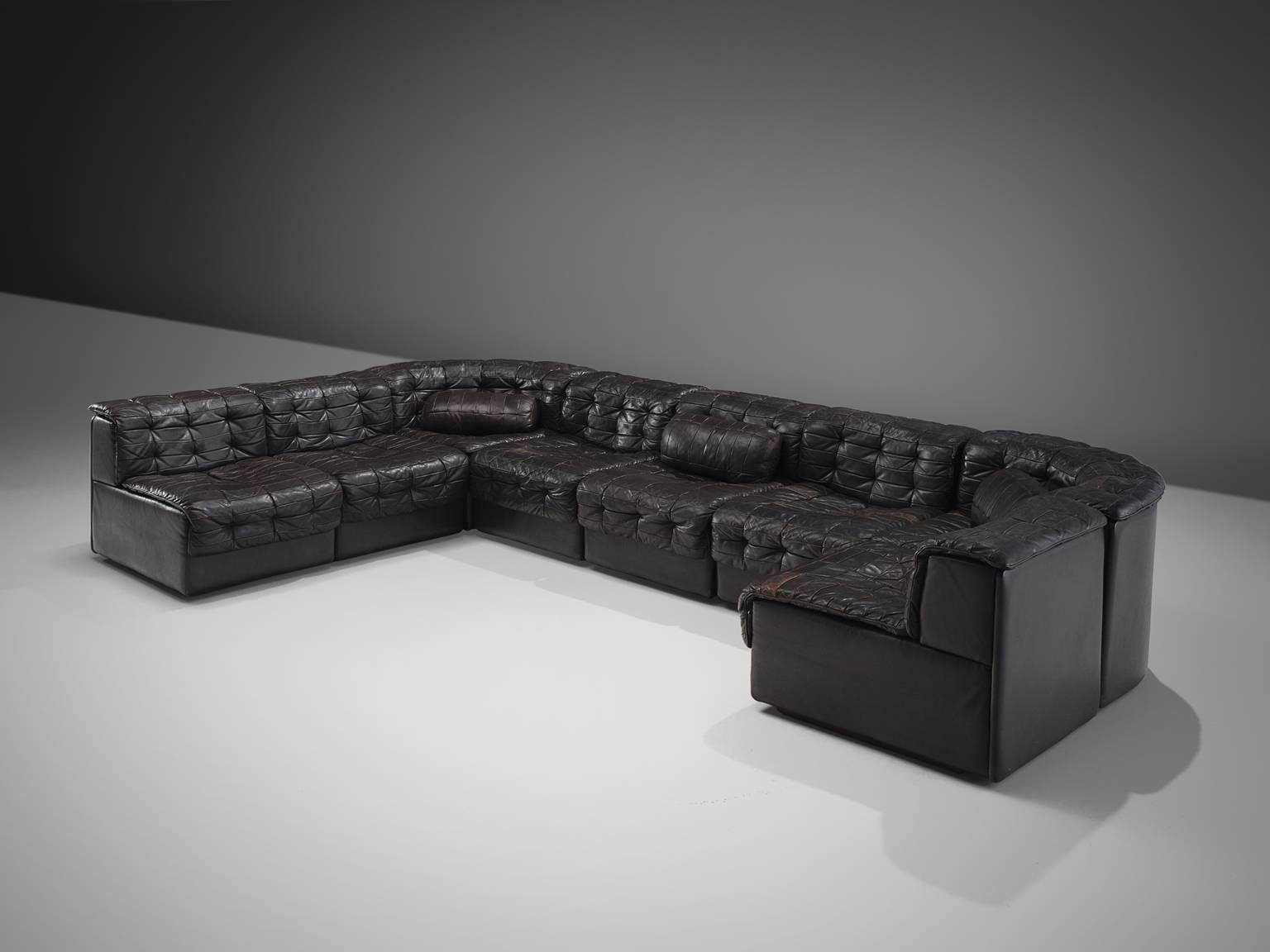Post-Modern De Sede Sectional Patchwork Sofa, 1970s