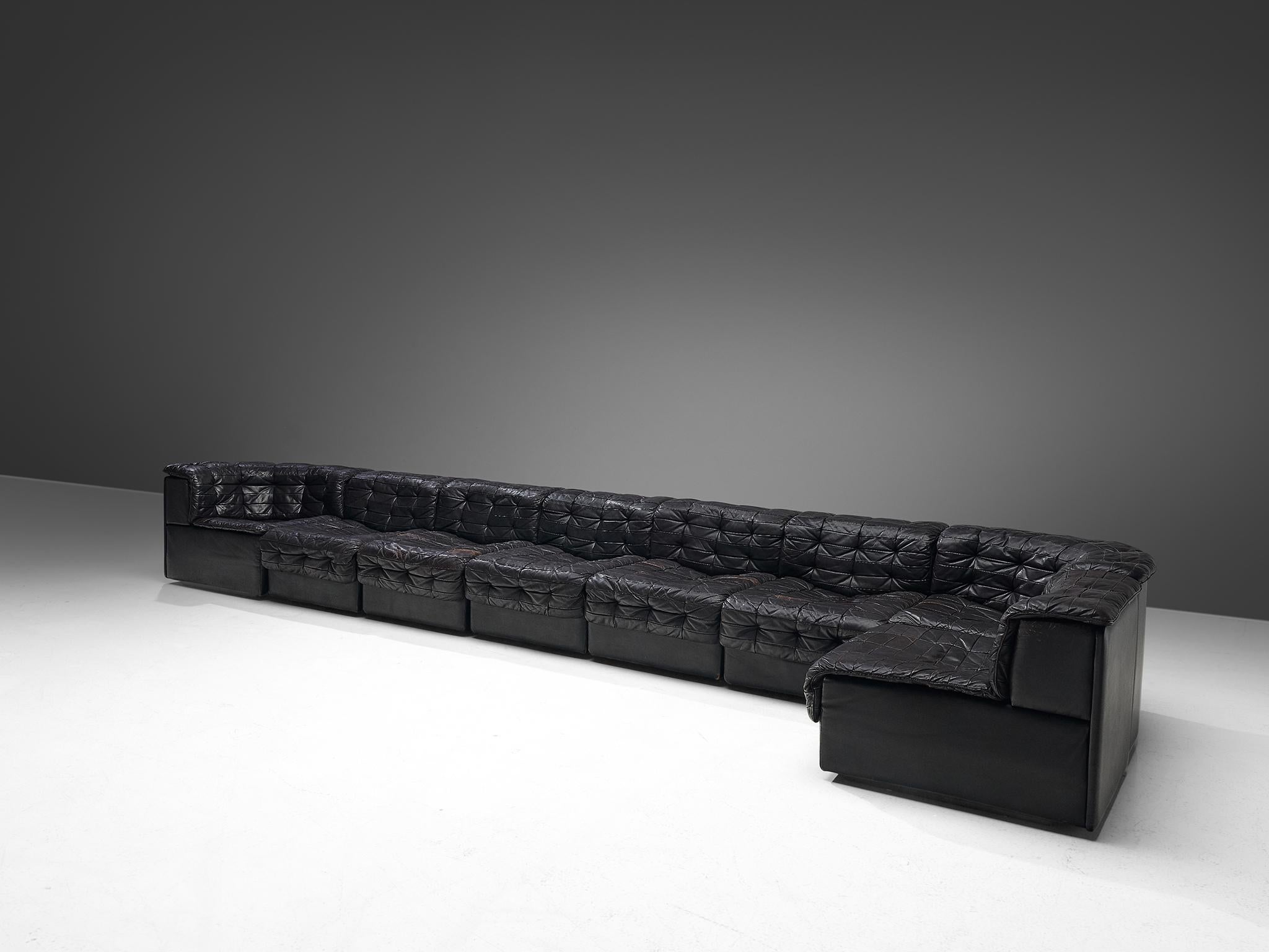 Post-Modern De Sede Sectional Patchwork Sofa Model DS11, 1970s