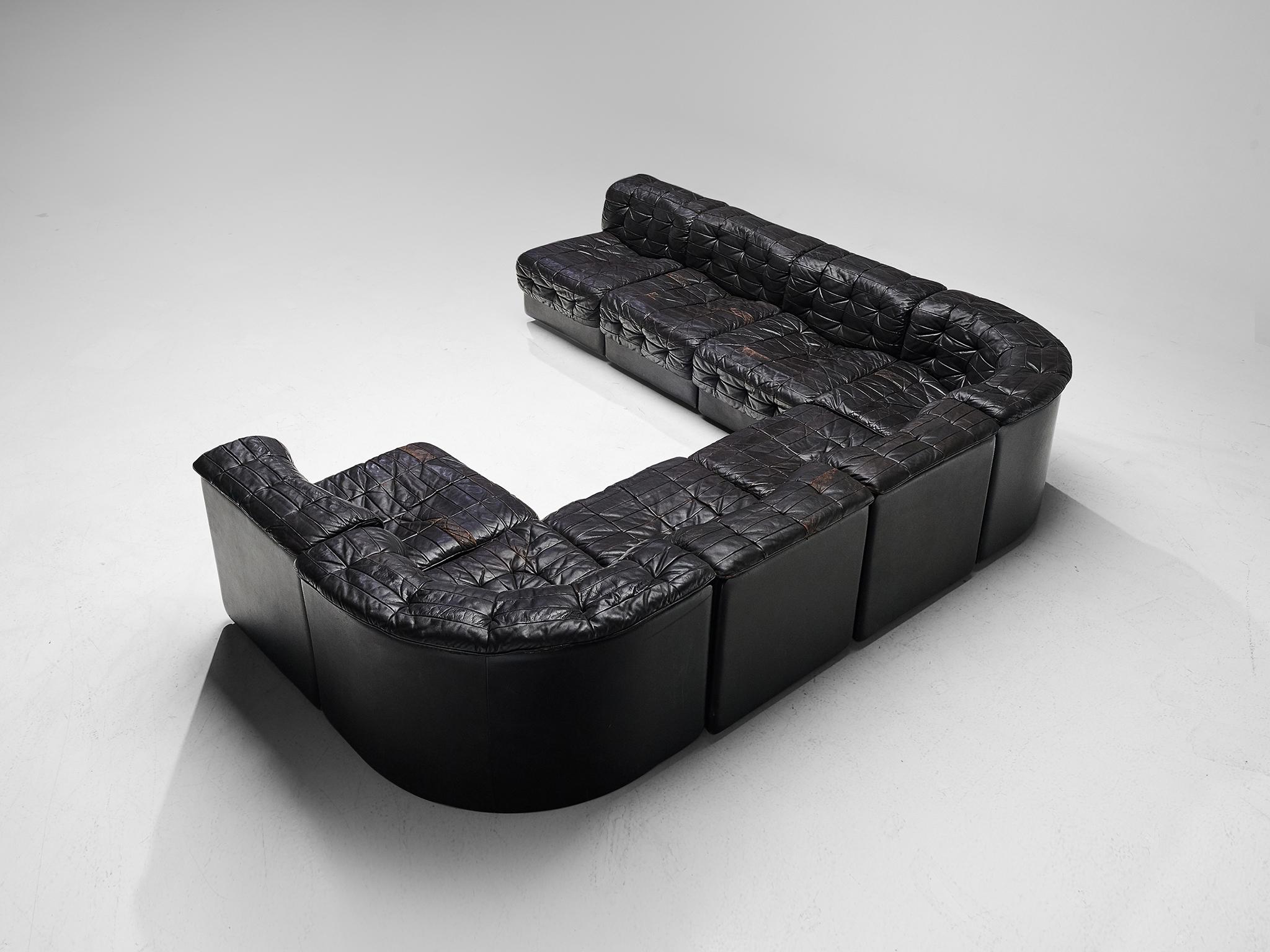 Late 20th Century De Sede Sectional Patchwork Sofa Model DS11, 1970s