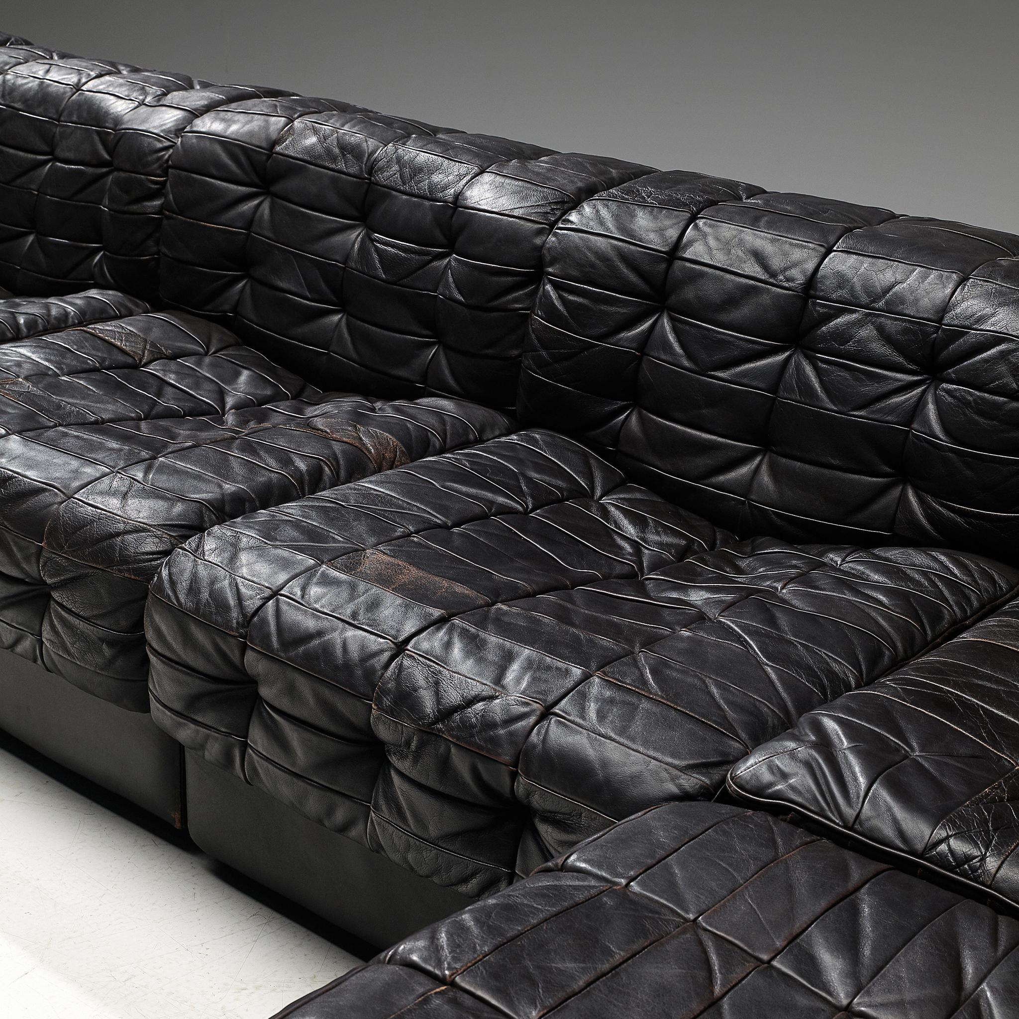 De Sede Sectional Patchwork Sofa Model DS11, 1970s 2