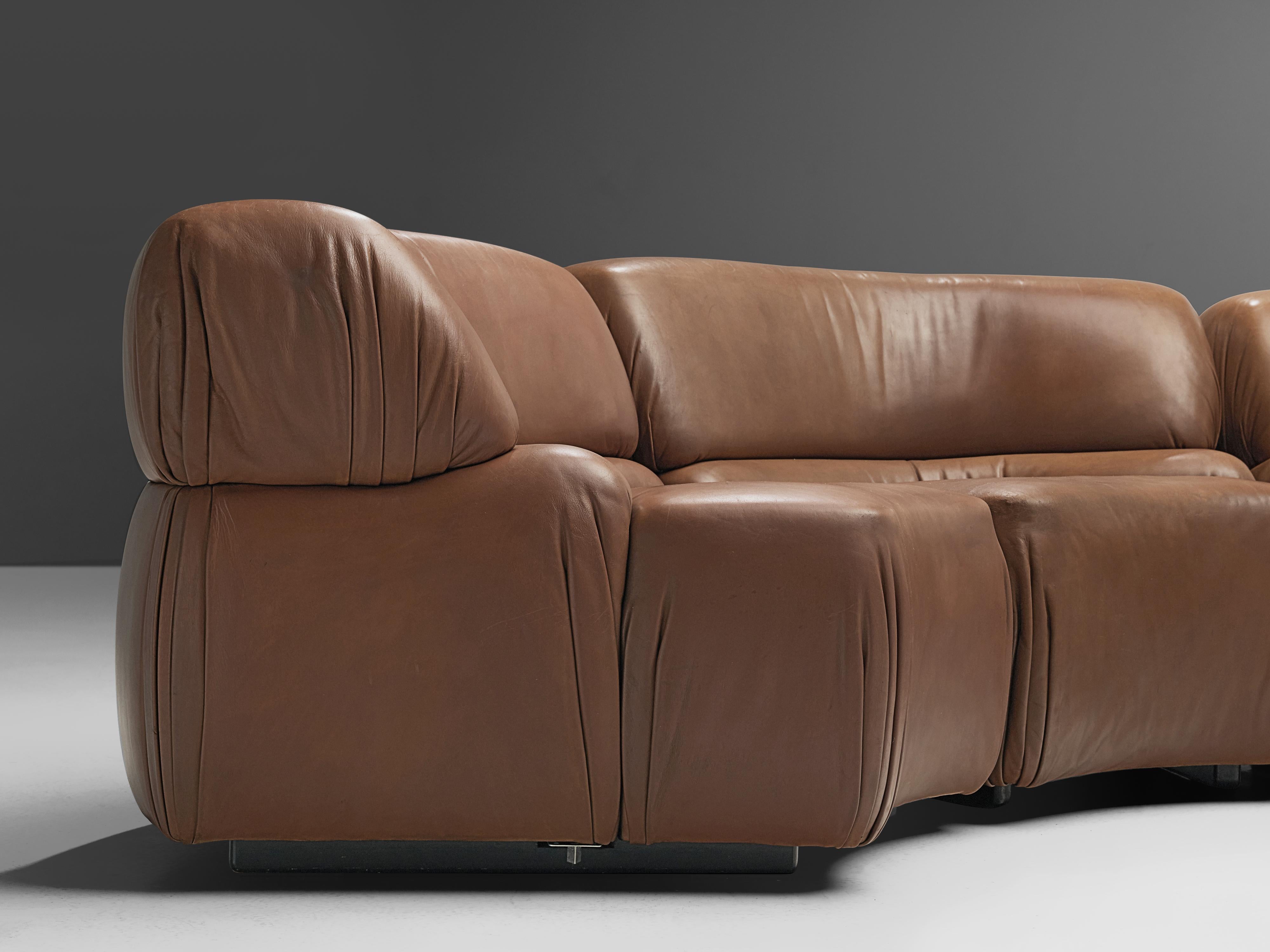 De Sede Sectional Sofa 'Cosmos' in Brown Leather 2