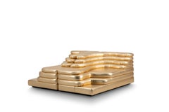 De Sede Conjunto de dos Sofá Terrazza DS-1025/09 en tapicería dorada by Ubald Klug