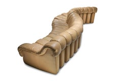 De Sede ‘Snake’ DS-600, in Camel Colored Leather, Switzerland, 1972