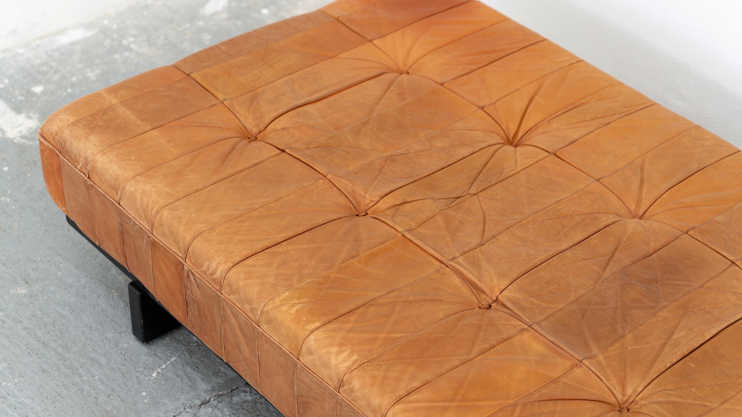 De Sede Sofa DS 80 Daybed Cognac Leather 1969 DS Design Team Midcentury Modern 4