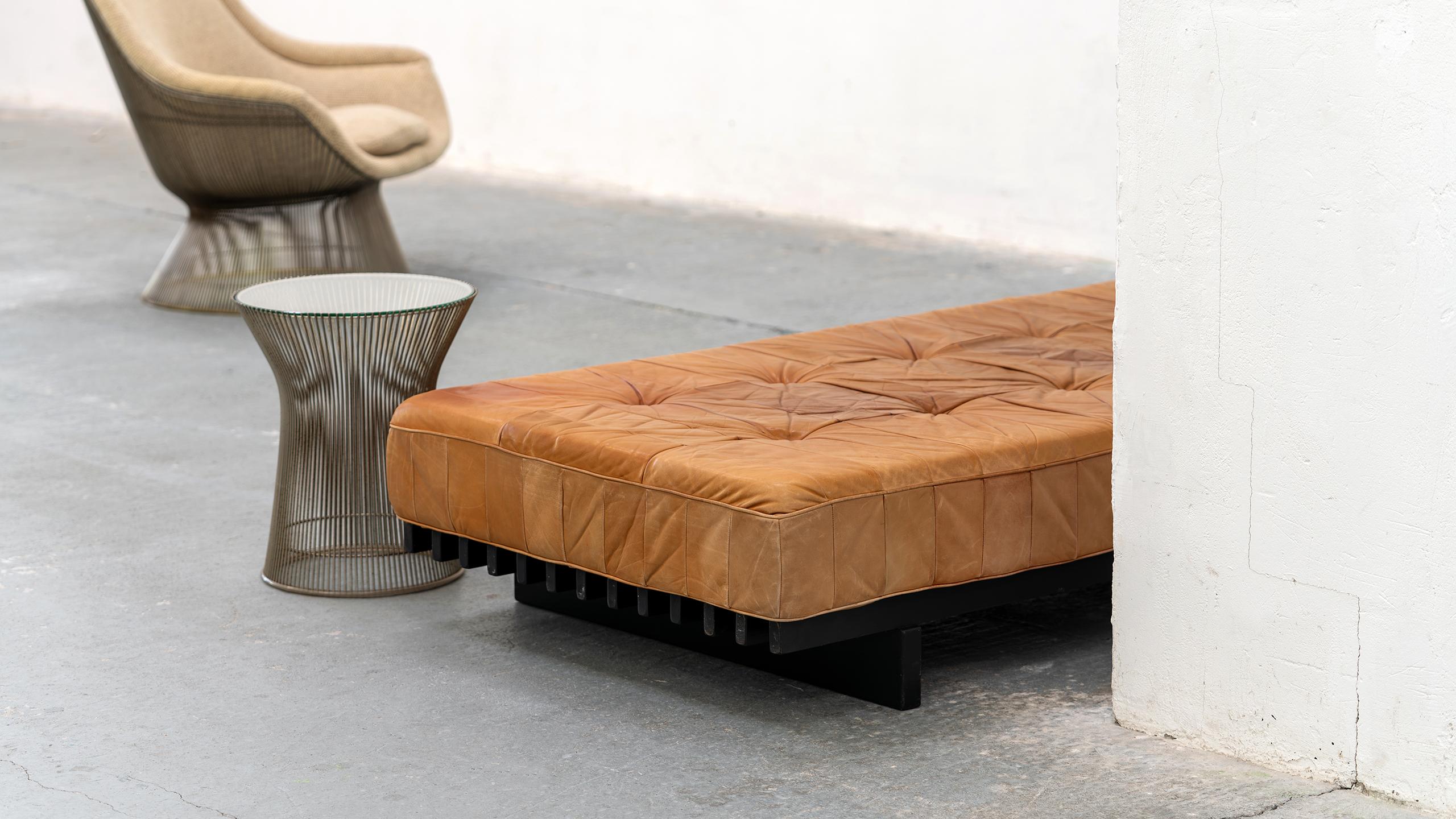 De Sede Sofa DS 80 Daybed Cognac Leather 1969 DS Design Team Midcentury Modern 5