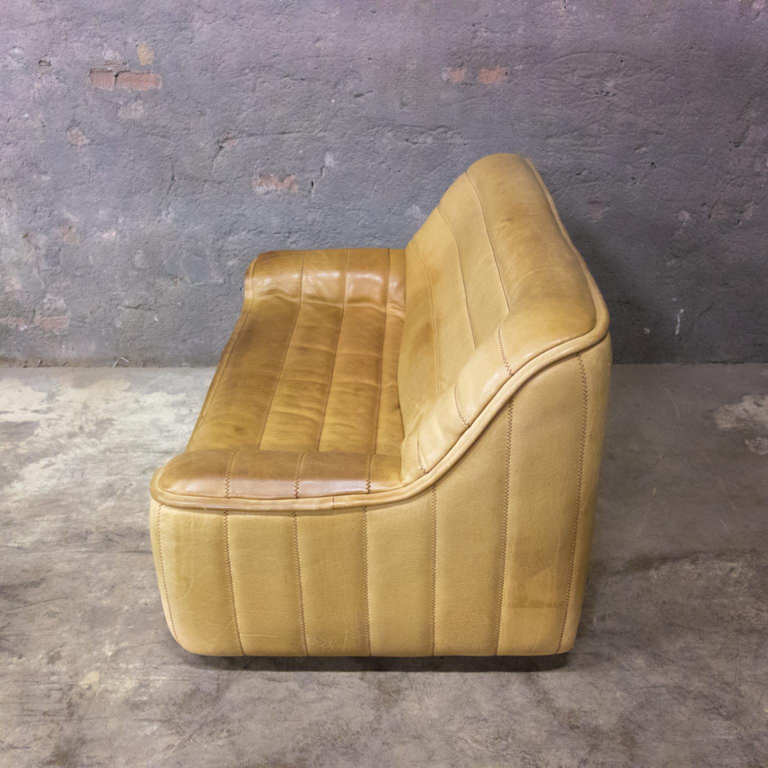De Sede Sofa Model DS84, Brown Leather, Switzerland, Swiss Made, 1970s 4
