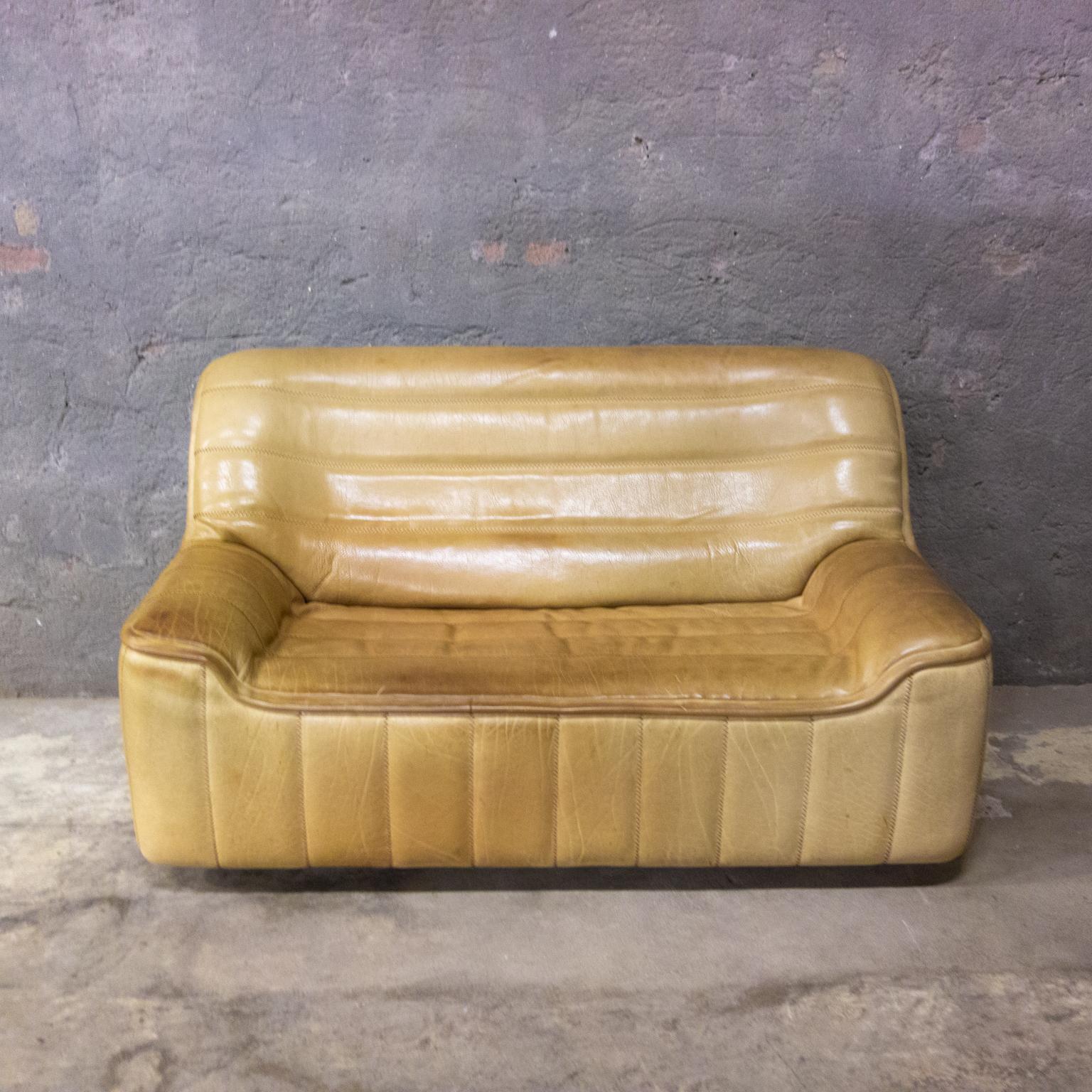 De Sede Sofa Model DS84, Brown Leather, Switzerland, Swiss Made, 1970s 6