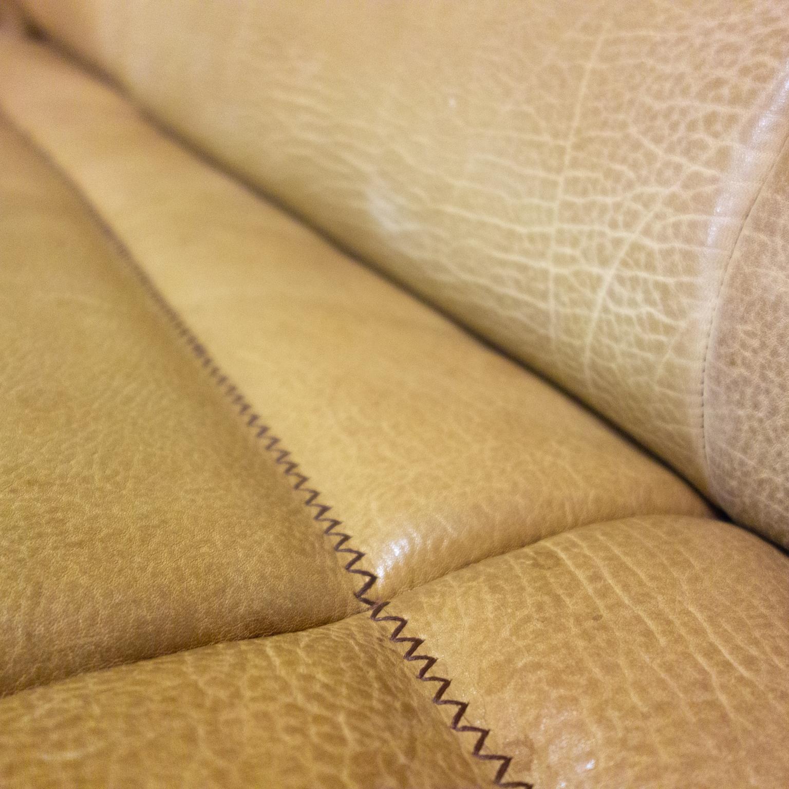 Late 20th Century De Sede Sofa Model Ds84, Brown Leather, Switzerland, Swiss Made, 1970s